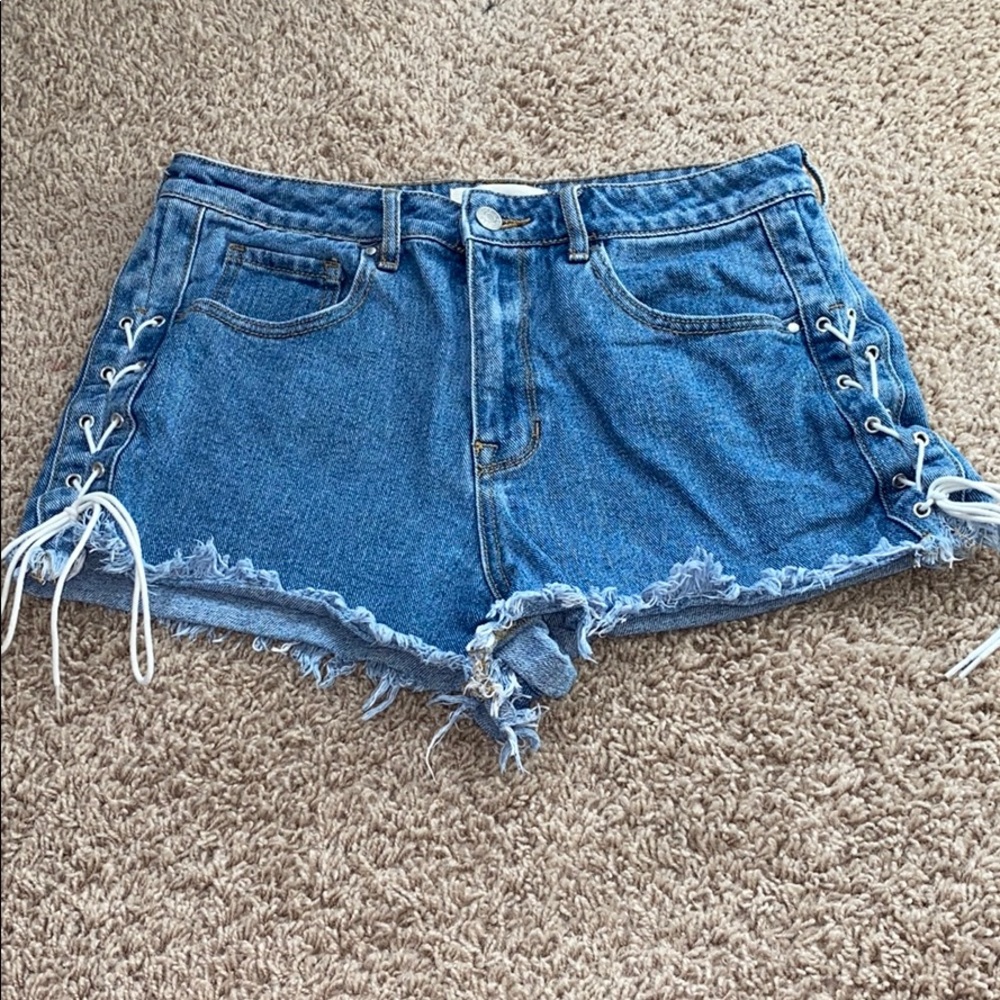 Pacsun high rise jean shorts